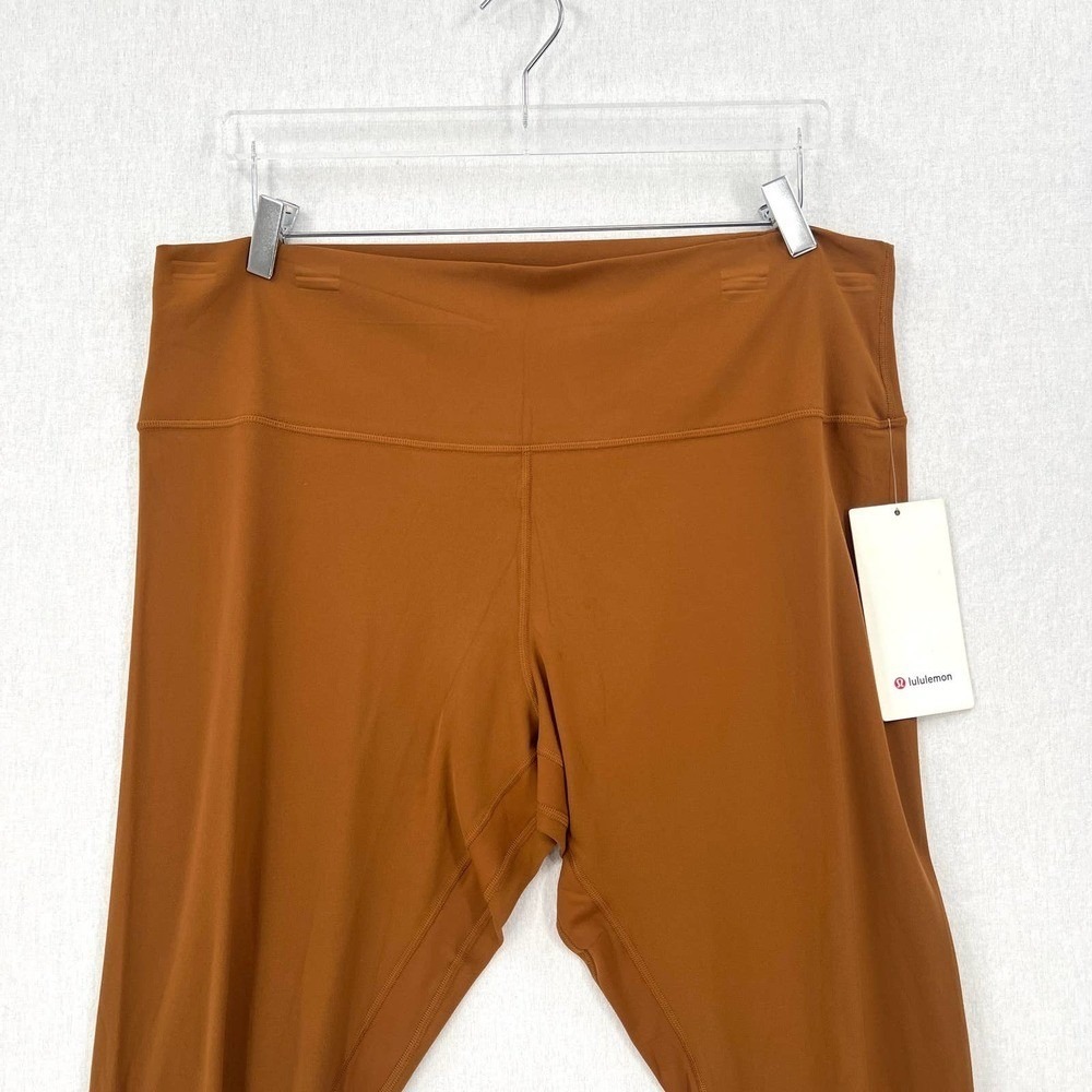 LULULEMON Align High Rise Crop 21" Legging Womens Plus 20 Copper Brown Pant NEW - Picture 6 of 15